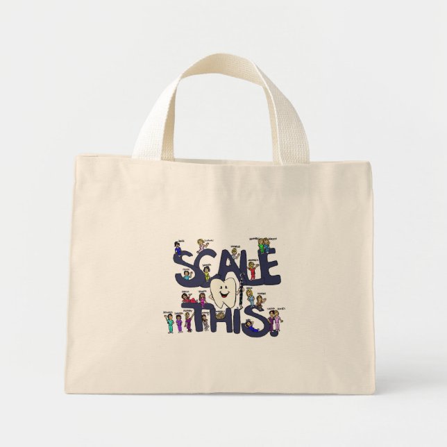 Mini Tote Bag Échelle-ce-sac (Devant)