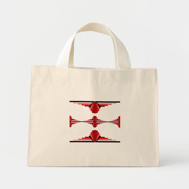 Mini Tote Bag Éléments Art déco dans (Devant)