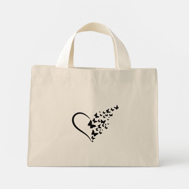 Mini Tote Bag Enseigner l'amour Inspirer mignon enseignant (Dos)