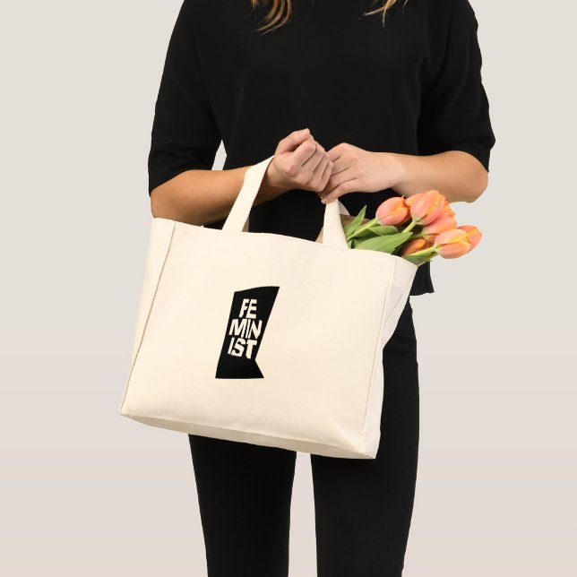 Mini Tote Bag Femme égale imitation de fille féminine féministe (Devant (produit))