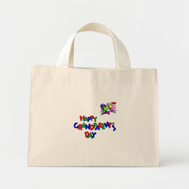 Mini Tote Bag Fête des grands-parents - (Devant)