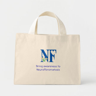 Mini Tote Bag Fourre-tout de sensibilisation à la neurofibromato
