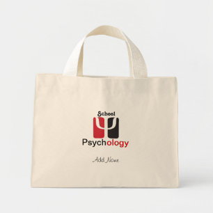 Mini Tote Bag Fourre-tout du psychologue de l'école sur mesure