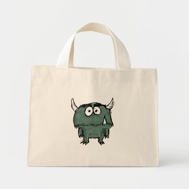 Mini Tote Bag Fourre-tout pour les dents de serpent (Devant)