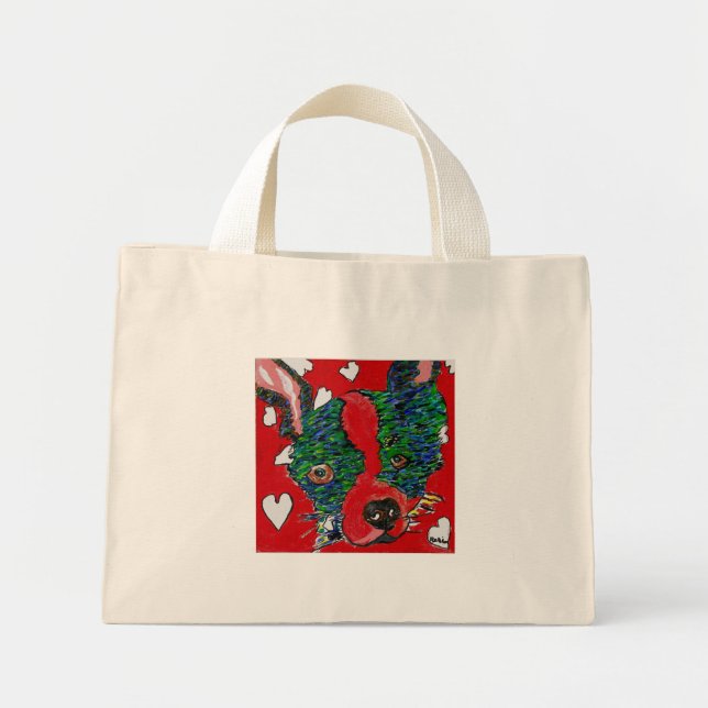 Mini Tote Bag Fourre-tout - Robin (Devant)