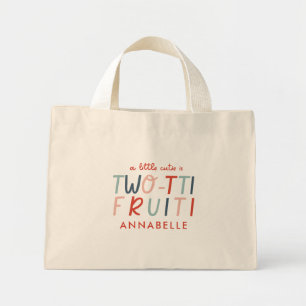 Mini Tote Bag Fruit de 2e anniversaire rouge été fête des enfant
