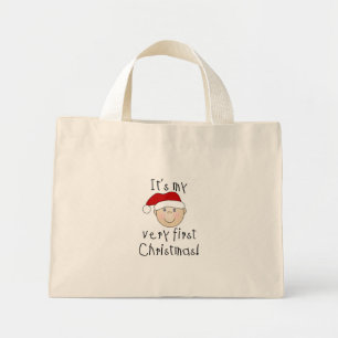 Mini Tote Bag Garçon C'est mes tout premiers tee-shirts et cadea