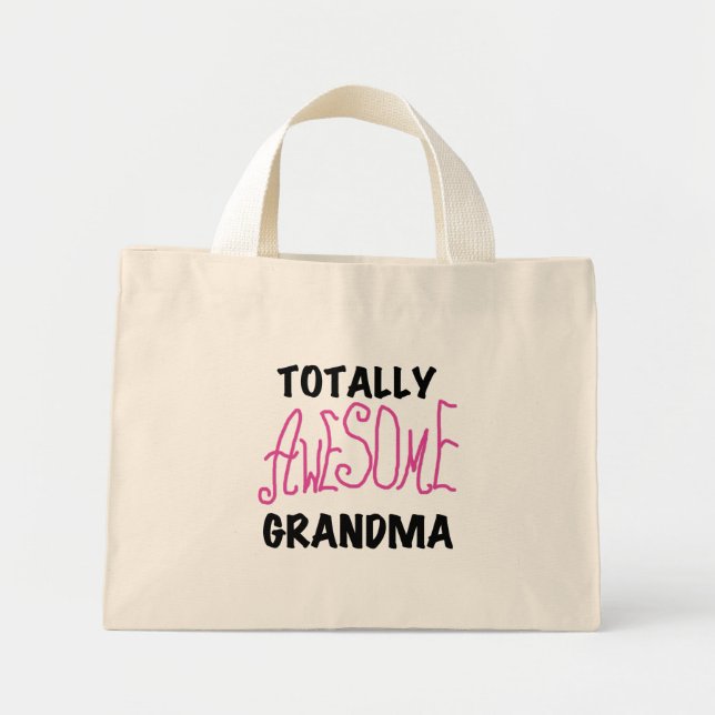 Mini Tote Bag Grand-maman totalement impressionnante - T-shirts (Devant)