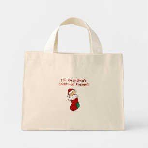 Mini Tote Bag Grand-mère's Christmas Présent Tshirts et cadeaux