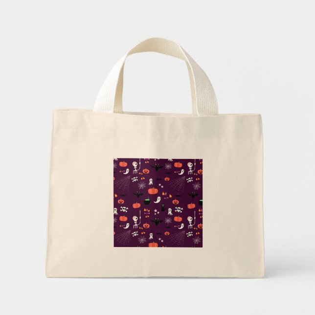 Mini Tote Bag Halloween (Devant)