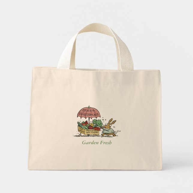 Mini Tote Bag Jardin frais (Devant)