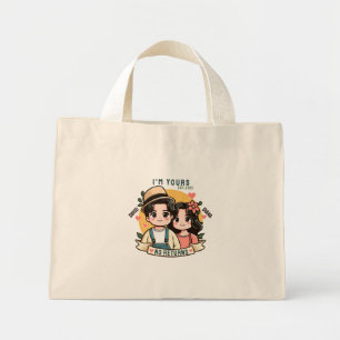 Mini Tote Bag Je suis à vous Aucun remboursement Couple Valentin