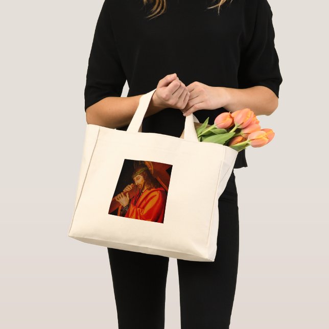 Mini Tote Bag Jesus carrying the cross toten bag (Devant (produit))