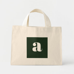 Mini Tote Bag Joli Monogramme Pastel Blanc Vert