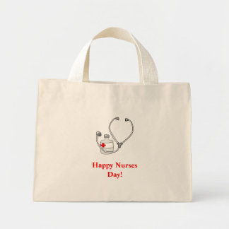 Mini Tote Bag Joyeuse journée des infirmières!-bag