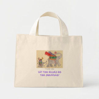 Mini Tote Bag Laissez les Ellies faire le shopping