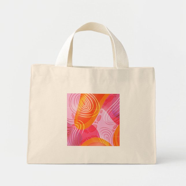 Mini Tote Bag Lampe de lave minuscule Fourre-tout (Devant)