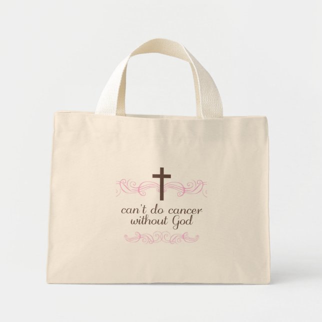Mini Tote Bag Le cancer sans Dieu (Devant)