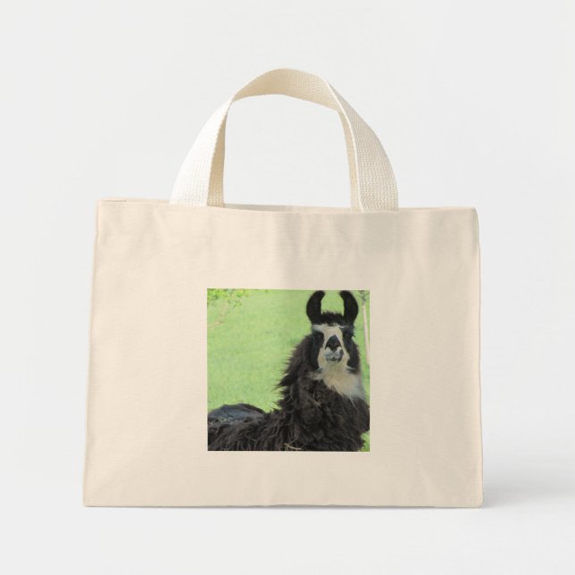 Mini Tote Bag Llama fourre-tout (Devant)