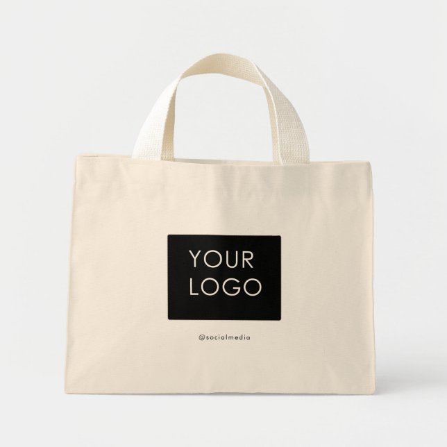 Mini Tote Bag Logo d'entreprise professionnelle moderne (Devant)