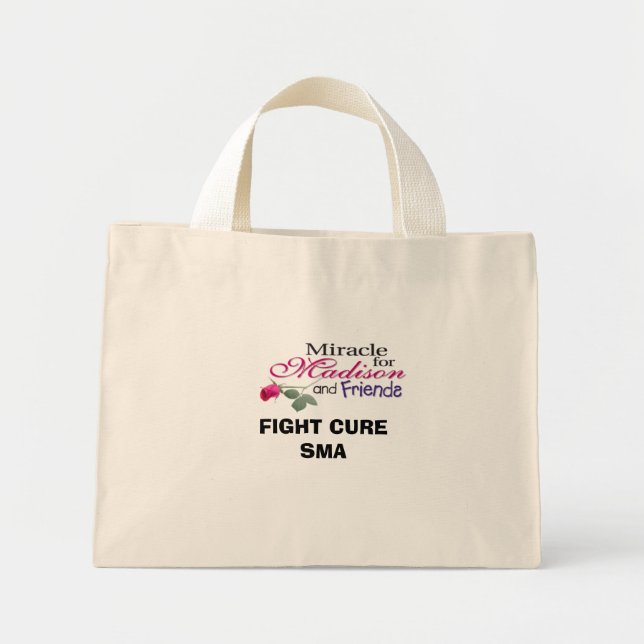 Mini Tote Bag madisonand Friends, COMBATTRE CURE SMA (Devant)