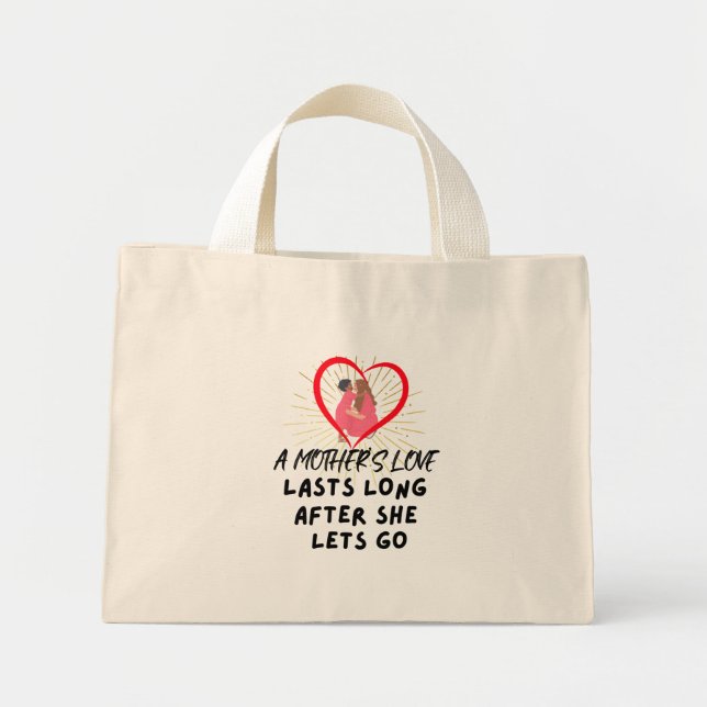 Mini Tote Bag Meilleure Maman d'Idaho L'Amour d'une Mère Dure Lo (Devant)