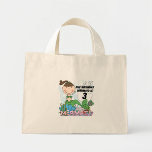 Mini Tote Bag Mermaid T-shirts et cadeaux pour le 3ème anniversa