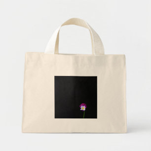 Mini Tote Bag Mini-Sac fourre-tout à fleur violet