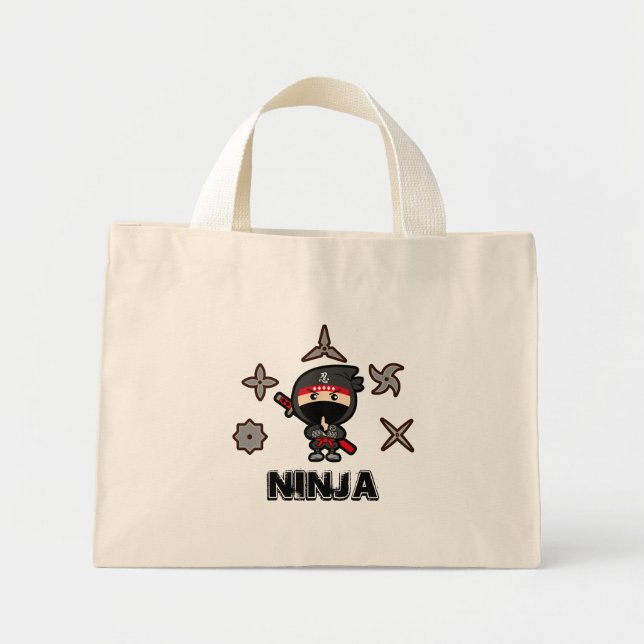 Mini Tote Bag Ninja Boy (Devant)