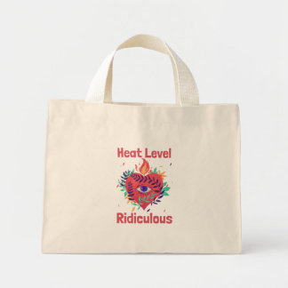 Mini Tote Bag Niveau de Chaleur Ridicule Amateur de Curry
