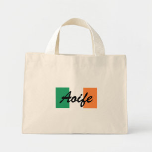 Mini Tote Bag Nom personnalisé Irish Flag ttcn