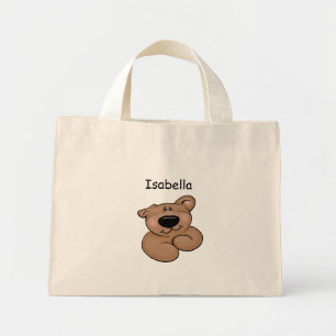 Mini Tote Bag Ours en peluche mignon personnalisé