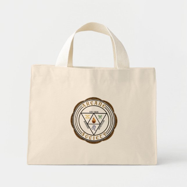 Mini Tote Bag Petit Fourre-tout arcanique (Devant)