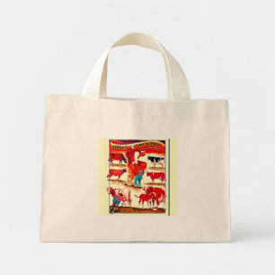 Mini Tote Bag "Petite ferme laitière Porte-vaches pour enfants"