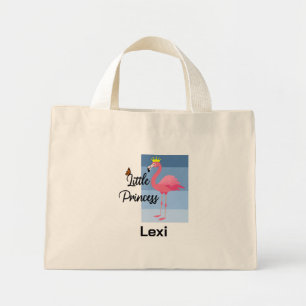 Mini Tote Bag Petite princesse Flamant rose rose - Tiny Fourre-t