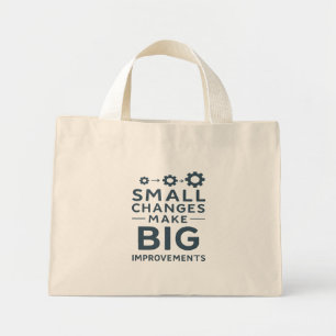 Mini Tote Bag Petits changements entraînent de grandes améliorat