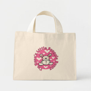 Mini Tote Bag Peu de lapin du câlin de Nana