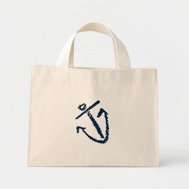 Mini Tote Bag porte-monnaie d'ancrage (Devant)