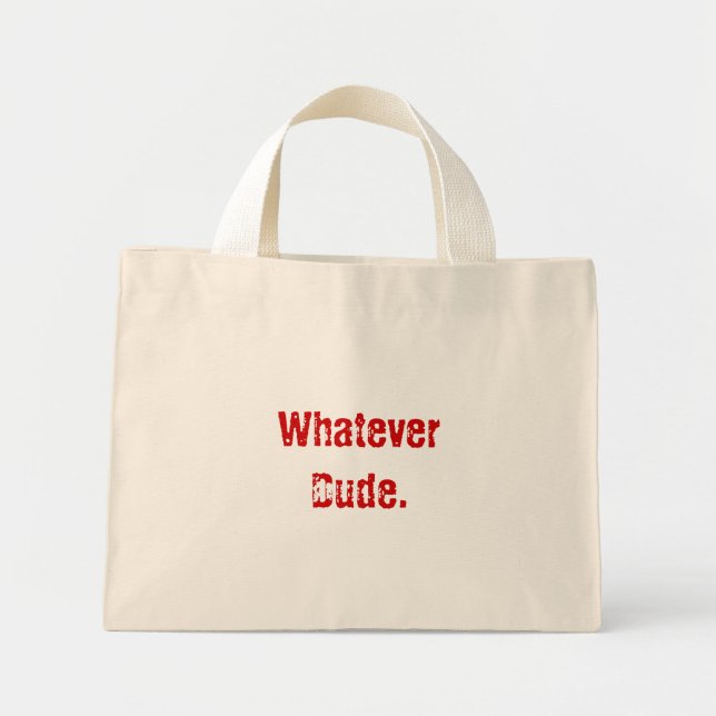 Mini Tote Bag Quel Mec. (Devant)