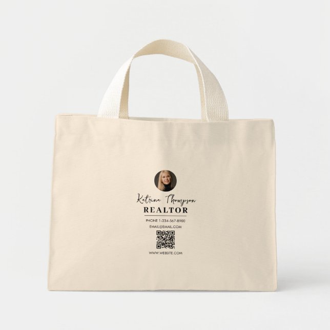Mini Tote Bag Realtor Real Estate Agent Cadeau Swag Photo (Devant)