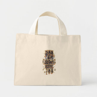Mini Tote Bag Ressentez le Cosmos en Vous