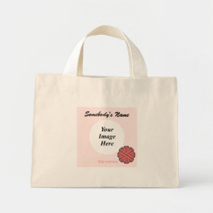Mini Tote Bag Ruban à fleurs roses par Kenneth Yoncich Modèle