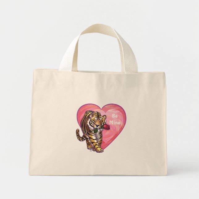 Mini Tote Bag Saint Valentin de Tigre (Devant)