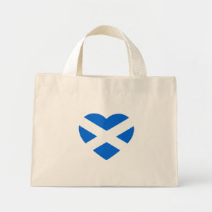 Mini Tote Bag Scottish Heartflag ttcn