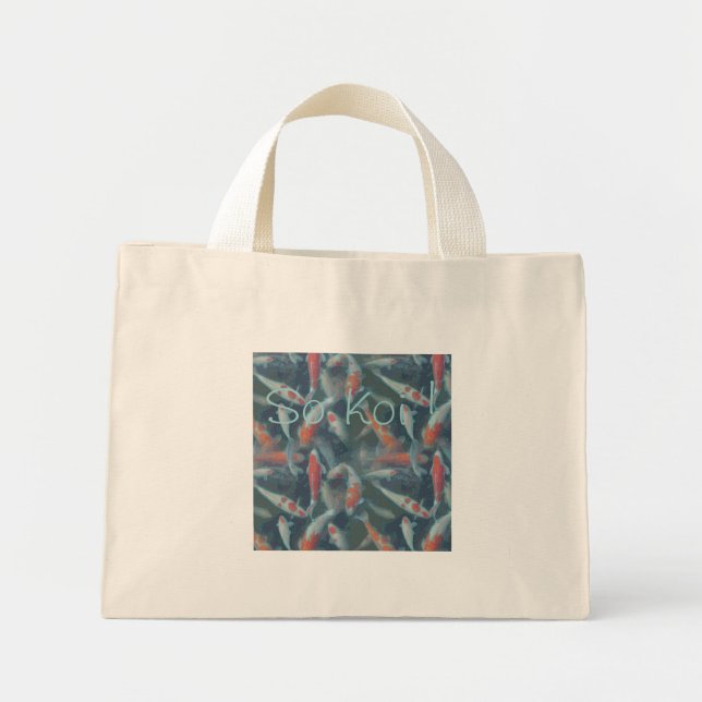 Mini Tote Bag SI KOI ! par SHARON SHARPE (Devant)
