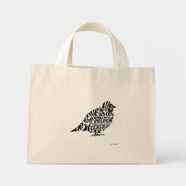 Mini Tote Bag Son oeil est sur le Bruant - Jumbo Fourre-tout (Devant)