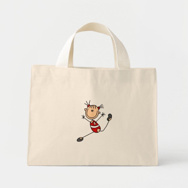 Mini Tote Bag Stick Girl Gymnast Bags (Devant)