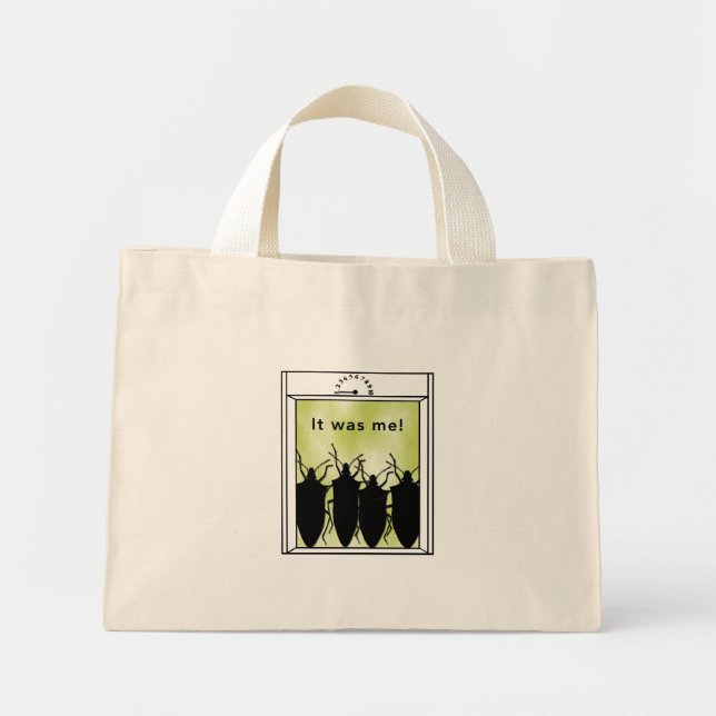 Mini Tote Bag Stink Bug C'était moi !Sac (Devant)