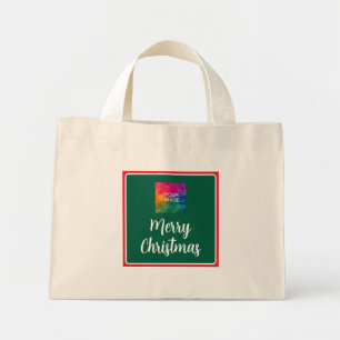 Mini Tote Bag Télécharger la photo ou le logo Joyeux Modèle de N
