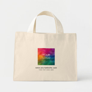 Mini Tote Bag Télécharger sur mesure Ajouter le logo du site Web